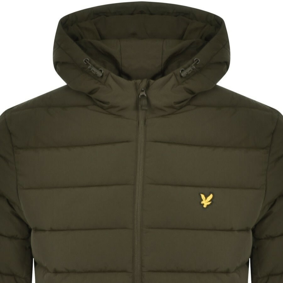 Lyle And Scott Hooded Puffer Jacket Green Mainline Menswear Ireland